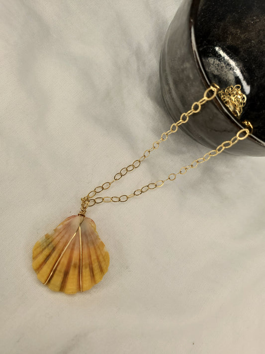 Hawaiian Sunrise Shell Pendant