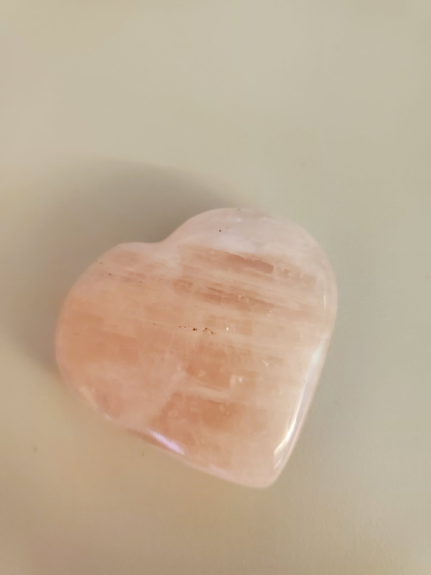 Rose Quartz Heart Palm