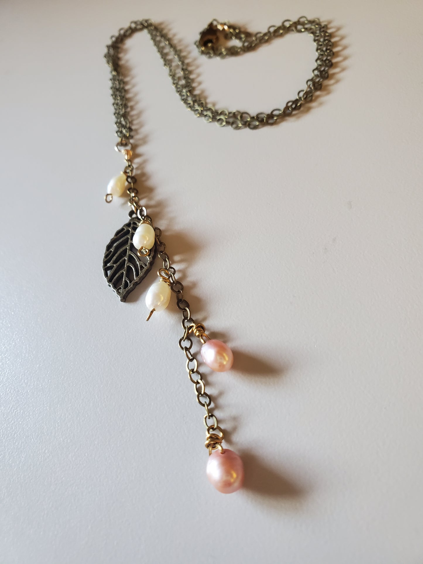 Antique Chain with Freshwater Pearls