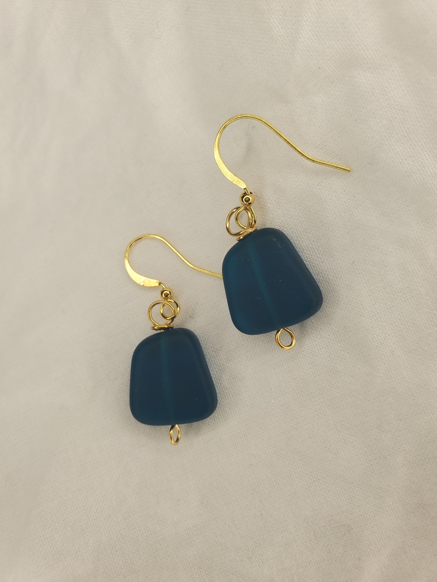 Sea Glass Dangle Teal